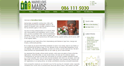 Desktop Screenshot of marvellousmaids.co.za